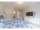 Bright bedroom with nautical decor, TV and access to the bathroom at 1032 Jordan Rd, Dacula, GA 30019