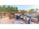 This is a relaxing outdoor deck with furniture covered for protection and ready for you to add your personal touch at 1032 Jordan Rd, Dacula, GA 30019