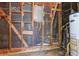 Basement with visible framework and a hot water tank at 118 Ingleside Dr, Jonesboro, GA 30236