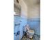 Bathroom with blue tile at 118 Ingleside Dr, Jonesboro, GA 30236
