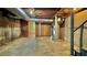 Spacious unfinished basement with exposed pipes and beams at 1655 Tryon Rd, Atlanta, GA 30319