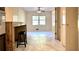 Dining room with hardwood floors and a ceiling fan at 1655 Tryon Rd, Atlanta, GA 30319
