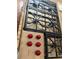 Wolf gas cooktop with red knobs installed in island with granite countertops at 870 Thornberry Dr, Alpharetta, GA 30022