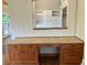 Office with custom cabinets, drawers and granite countertops at 870 Thornberry Dr, Alpharetta, GA 30022