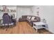 Cozy living room features comfortable seating, and neutral colors at 1029 Megan Ct, Sugar Hill, GA 30518