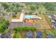 Aerial view of community pool, playground, and recreational amenities with surrounding green spaces and parking at 59 Summer Nw Pl, Cartersville, GA 30121