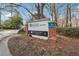 Community signage with names of complexes and directions to locations within at 3980 Riverlook Se Pkwy # 203, Marietta, GA 30067