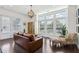 Inviting living room with stylish furniture and large windows for plenty of natural light at 215 Britten Pass, Alpharetta, GA 30009