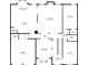 Detailed floor plan showing layout of kitchen, living room, bedrooms, dining room, garage and other rooms at 4058 Rosebay Way, Conyers, GA 30094