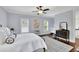 Bedroom featuring hardwood floors and view to the Bedroom at 125 Windy Pines Pass, Roswell, GA 30075