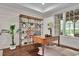 Charming office featuring shiplap walls, hardwood floors, and natural light at 125 Windy Pines Pass, Roswell, GA 30075