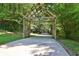 Wooden covered entrance to the Roswell Riverwalk, tree-lined walkway at 125 Windy Pines Pass, Roswell, GA 30075