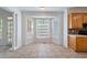 Breakfast area with bay window and tile floors just off the kitchen at 1720 Greystone Trce, Conyers, GA 30013