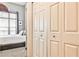 Bright bedroom featuring large window and white closet doors at 955 Juniper Ne St # 2322, Atlanta, GA 30309