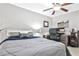 Bedroom featuring modern decor with a desk and neutral tones at 955 Juniper Ne St # 2322, Atlanta, GA 30309