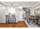 Charming kitchen with a spiral staircase and an adjacent dining area at 955 Juniper Ne St # 2322, Atlanta, GA 30309