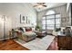 Inviting living room with comfortable seating, hardwood floors, and high ceilings at 955 Juniper Ne St # 2322, Atlanta, GA 30309