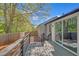 Backyard deck and stairs, sliding glass door and fence at 4336 Southvale Dr, Decatur, GA 30034
