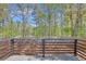 Beautiful wooded backyard view from the home's back deck at 4336 Southvale Dr, Decatur, GA 30034