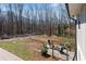 The backyard features a patio with fire pit at 6265 Reives Rd, Cumming, GA 30041