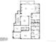 Second floor layout featuring a Gathering room, kitchen, bedrooms and dining room/library at 9244 Main Street # 102, Woodstock, GA 30188