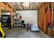 Unfinished basement providing ample storage and featuring exposed beams and shelving at 33 Kay Ne Rd, White, GA 30184