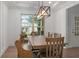 Dining space with a wooden dining set and an expansive window that allows natural light to come through at 800 Ivy Crest Ln, Canton, GA 30115