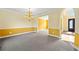 Open dining room featuring decorative chandelier at 2436 Camden Lake Nw Vw, Acworth, GA 30101
