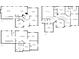 Floor plans featuring the basement, main, and second stories of the home at 2436 Camden Lake Nw Vw, Acworth, GA 30101