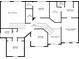 Second floor plan featuring multiple bedrooms, a laundry room, and several walk-in closets at 2436 Camden Lake Nw Vw, Acworth, GA 30101