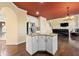 Open kitchen featuring white cabinetry, granite countertops, and stainless steel appliances at 2436 Camden Lake Nw Vw, Acworth, GA 30101