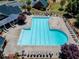 Aerial view of the community pool with plenty of lounge chairs at 2436 Camden Lake Nw Vw, Acworth, GA 30101