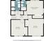 Second story floor plan featuring primary bedroom and two additional bedrooms with bath layout at 3743 Tree Bark Trl, Decatur, GA 30034
