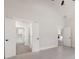 Primary bedroom featuring vaulted ceilings, ensuite bathroom, and fireplace at 150 Doris Path, Dallas, GA 30157