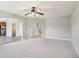 Spacious living room with an open floor plan, fireplace, and modern furnishings at 5512 Village Rdg, Fairburn, GA 30213
