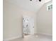 Bedroom with an ensuite bathroom that features a luxurious glass enclosed shower at 160 Doris Path, Dallas, GA 30157