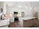 Beautiful kitchen with stainless steel appliances, granite countertops, and an island at 160 Doris Path, Dallas, GA 30157