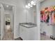 A bathroom with modern finishes featuring a granite countertop and a white sink and cabinet at 238 Harmony Lake Dr, Canton, GA 30115