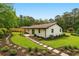 Beautifully landscaped backyard with stone pathway leading to a patio at 2744 Preston Dr, Decatur, GA 30034