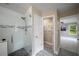 Elegant bathroom with glass-enclosed shower and modern fixtures at 299 Stockwood Dr, Woodstock, GA 30188