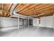 Basement with exposed ductwork and painted walls at 4145 White Oak Dr, Winston, GA 30187