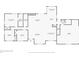 Layout of first floor featuring primary bedroom, living room with fireplace, and garage at 4145 White Oak Dr, Winston, GA 30187