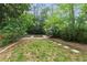 Spacious backyard with stepping stone path and garden area, offering privacy and greenery at 50 Dartmouth Ave, Avondale Estates, GA 30002