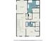 Detailed floor plan showcasing the layout of the primary bedroom, hall, and additional bedrooms upstairs at 2402 Lynn Iris Dr, Decatur, GA 30032