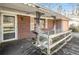 Cozy front porch with charming architectural details at 2807 Knollview Dr, Decatur, GA 30034