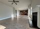 Spacious living room featuring hardwood floors, fireplace, and open concept design into kitchen at 3592 Hancock Vw, Decatur, GA 30034