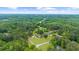 Expansive aerial view of a lush, green residential community with well-manicured lawns and mature trees at 130 Plantation Dr, Stockbridge, GA 30281