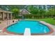 Sparkling in-ground pool with diving board, surrounded by well-manicured lawn and landscaping at 130 Plantation Dr, Stockbridge, GA 30281