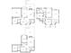 Three floor plans display layouts of the garages, kitchens, bedrooms, and living rooms at 2112 Ivey Chase Dr, Dacula, GA 30019