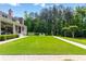 Lush backyard with a level lawn, perfect for outdoor activities and entertaining at 101 Morgan Ln, Canton, GA 30115
